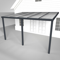 Deponti | Aluminium Terrasoverkapping Bosco 506x350 | Antraciet