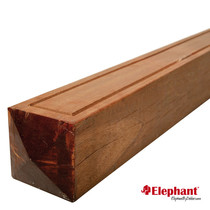 Elephant | Paal diamantkop | Bangkirai | 11x11x305 cm