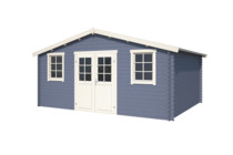 Nubuiten | Blokhut Udo 300 | Pigeon Blue | 500x320 cm