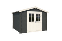 Nubuiten | Blokhut Norah 230 | Carbon Grey | 295x250 cm