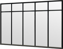 Trendhout | Steel Look raam module E-02 | 340.5x220 cm