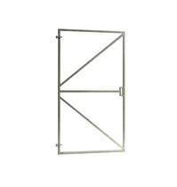 Verstelbaar poortframe met lage slotkast | 90 x 155 cm | Vuurverzinkt