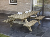 Talen | Picknicktafel met open instap | 230 cm