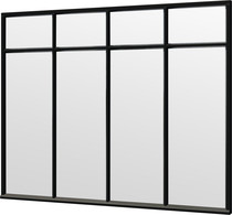 Trendhout | Steel Look raam module C-02 | 276x220 cm