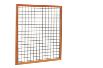 Betonijzer trellis | Hardhout | Zwart gepoedercoat | 180