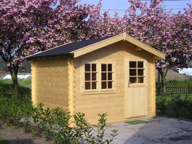 Grandcasa Classic Blokhut 300 X 200 1 Dubbele Glasdeur 1 Uitzetraam grandcasa kopen in de aanbieding