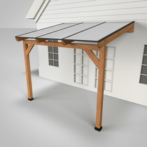 Westwood | Douglas terrasoverkapping | Comfort + | Opaal | 306x250 | Muuraanbouw