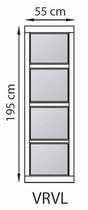 GrandCasa Comfortline | VRVL Vast raam 55 x 195