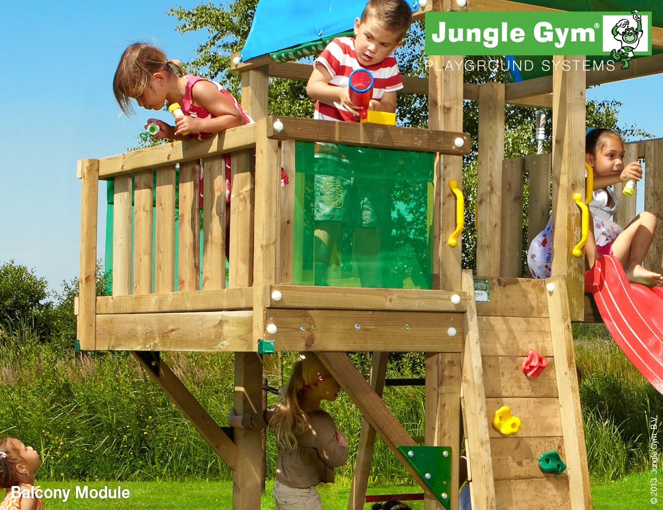 Jungle Gym Balcony Module Deluxe jungle gym kopen in de aanbieding