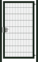 Hillfence | Premium enkele poort | 180cm | Diepzwart RAL9005