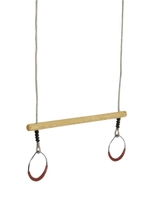 KBT | Trapeze hout met metalen ringen