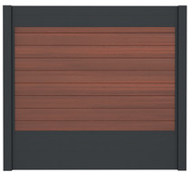 IdeAL | Scherm Antraciet - Symmetry Cinnabar | 180x180 | 9 planks