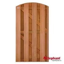 Elephant | Tuindeur toog | 90x180 cm | Kempas