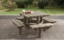 Talen | Kinderpicknicktafel Jitte | 125 x125 cm | 35 mm