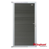 Elephant | Tuindeur Forte | 90x180 cm | Antraciet/aluminium