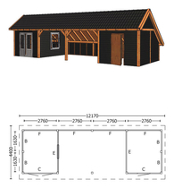 Trendhout | Kapschuur De Hoeve XL 12.17m Combinatie 5