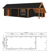 Trendhout | Kapschuur De Hoeve XL 12.17m Combinatie 6
