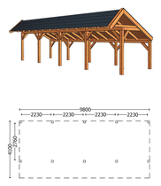 Trendhout | Kapschuur De Stee L9800 | Combinatie 1