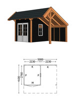 Trendhout | Kapschuur De Heerd 5m | Combinatie 5