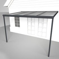 Deponti | Aluminium Terrasoverkapping Nebbiolo 404.5x250 | Antraciet