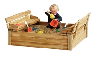 Woodvision | Zandbak met deksel zitbank Tom