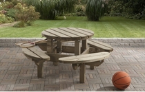 Kinderpicknicktafel Rond | Ø 130 cm | 35 mm dik