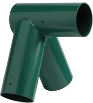 KBT | Hoekverbinding 'recht' rond | 120/100 mm | groen