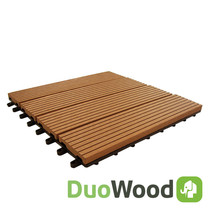 DuoWood | Easy-click tuintegel 30x30 | Havanna | 4 stuks
