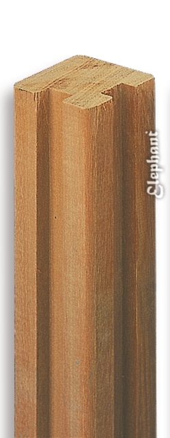 Westwood Hoekpaal Bangkirai Rabat Systeem 275 westwood kopen in de aanbieding