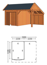 Trendhout | Kapschuur De Stee L 5000 | Combinatie 4