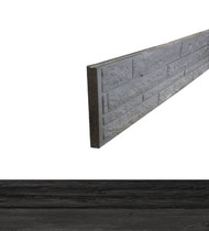 Betonrotsmotief onderplaat | Dubbelzijdig houtmotief | Gecoat | Antraciet