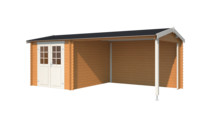 Nubuiten | Buitenverblijf Ivana 275 Plus | Dark Oak | 590x295 cm