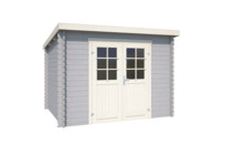 Nubuiten | Blokhut Nadia 175 | Platinum Grey | 295x195 cm