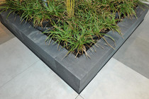 Excluton | Linia hoek palissade 28x56x14cm | Nero