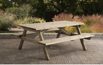Talen | Picknicktafel | 160 x 180 cm | 35 mm