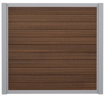 SeriAL | Aluminium scherm Zilver- Multibrown Wild | 180x180