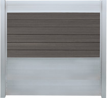 IdeAL | Scherm Zilver- Symmetry Graphite | 180x180 | 6 planks