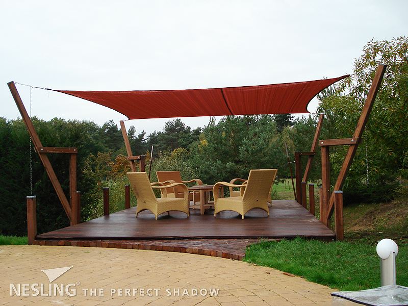 Nesling Coolfit Schaduwdoek Driehoek 360 Terracotta nesling kopen in de aanbieding Nesling Coolfit Schaduwdoek Driehoek 360 Terracotta nesling kopen in de aanbieding