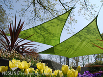 Nesling | Coolfit Schaduwdoek Driehoek | 500 Lime groen