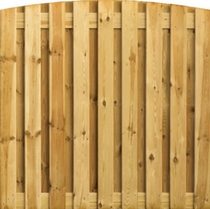 Toogplankenscherm grenen | Verticaal | 19-planks