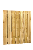 Fijnbezaagdscherm grenen | 15-planks | 180 x 200 cm