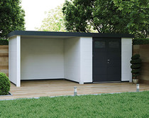 Telluria | Eleganto 2424 SD met luifel | 522x238 cm | Wit