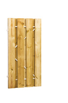Plankendeur grenen op stalen frame | 100x200