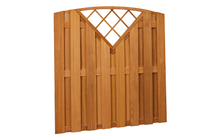 Toogscherm Keruing | Verticaal met trellis