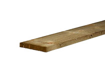 Vuren vlotdeel potdekselplank | 25 x 275 | Geimpregneerd | 500 cm
