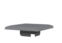 Afdekkap aluminium paal