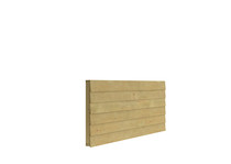 Topvision half hoge wand | Zweeds rabat | 300 cm | Onbehandeld