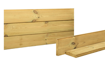Woodvision | Blokhut afdekplank vuren | 26 x 145 | AFDEK PLANK