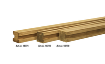 Woodvision | Vierkante paal Grenen 88 x 88 | Hoekpaal