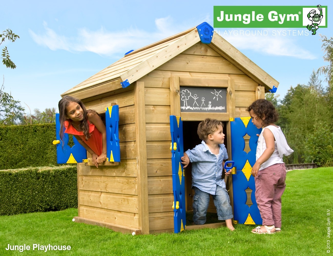 Jungle Gym Playhouse Deluxe jungle gym kopen in de aanbieding
